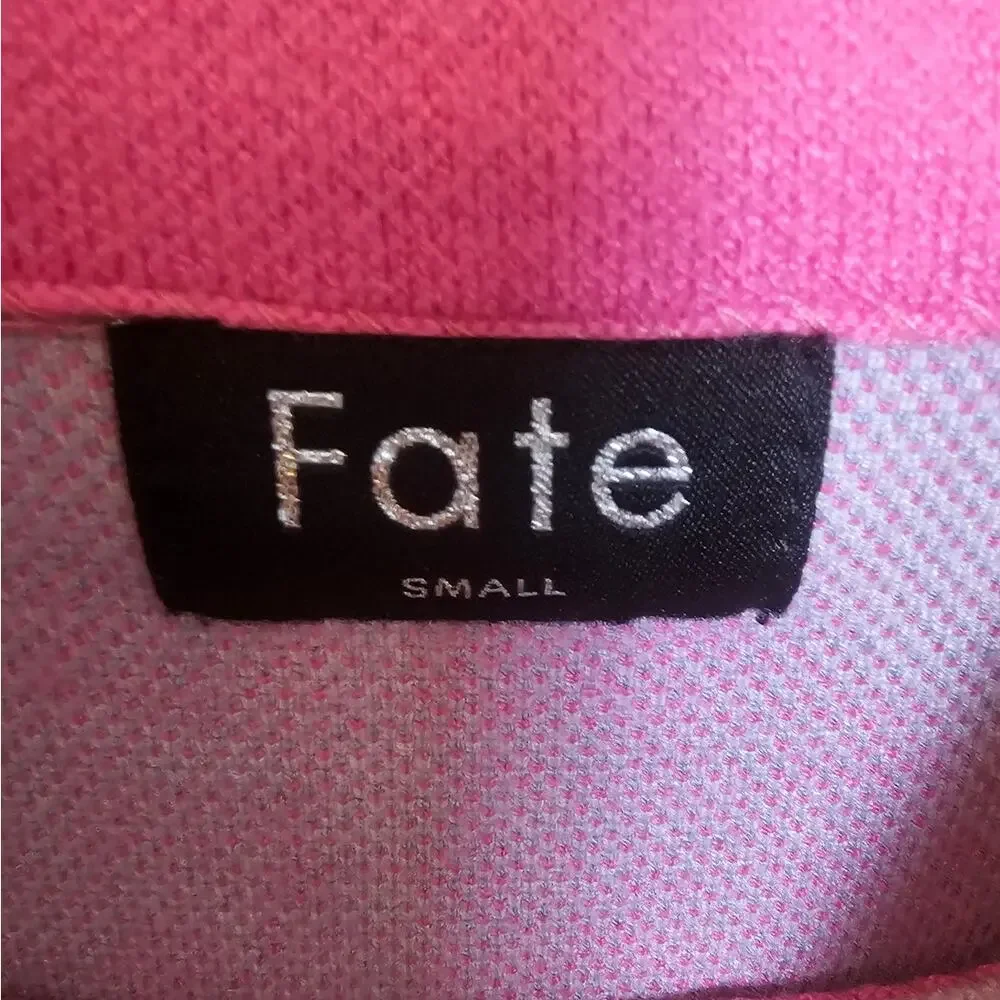 Fate Anthropologie Colorblock Striped Mock Neck Sweater
